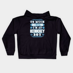 ice hockey ice stadium, ice hockey stick puck Kids Hoodie